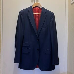 Suit Supply Sienna Navy Birdseye 100% Wool Jacket